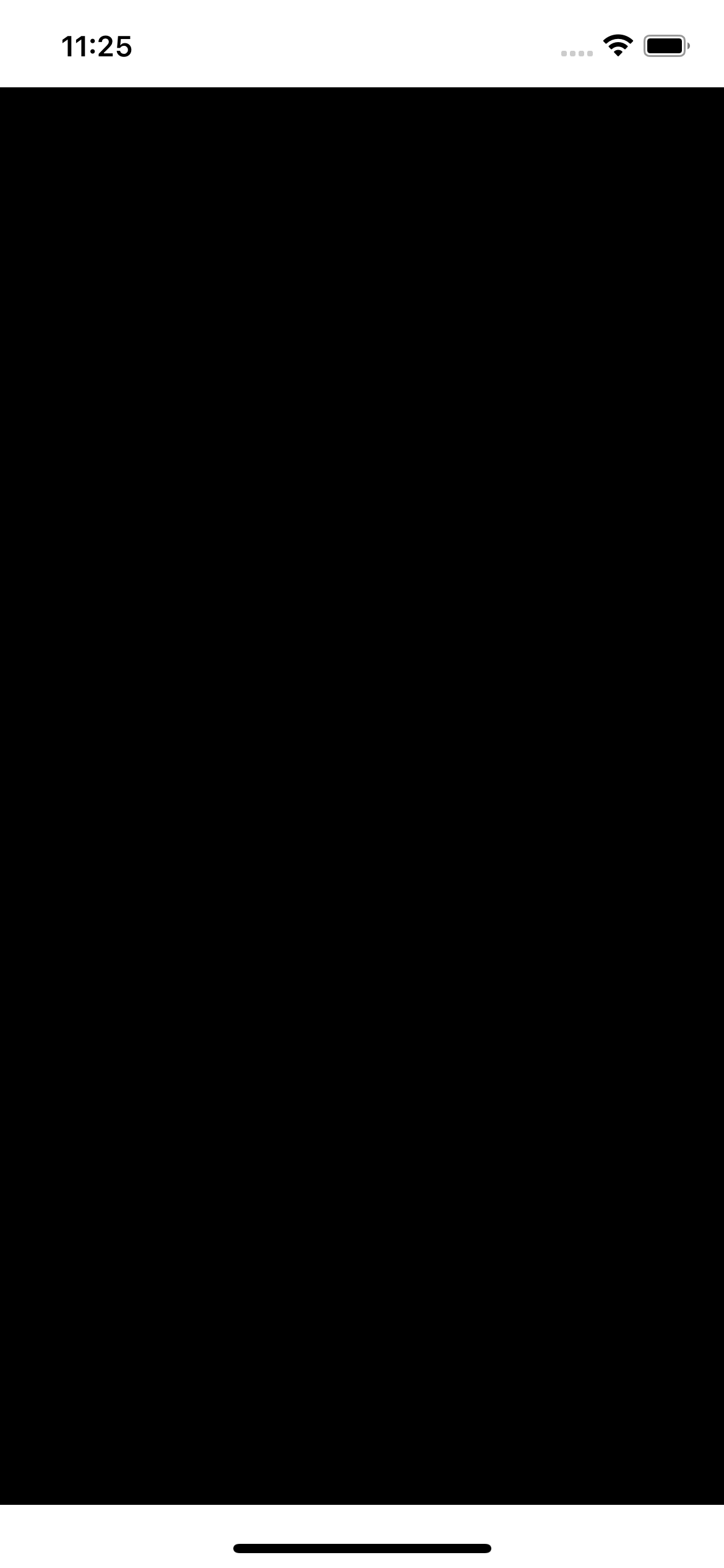 Our canvas element initialised with react-native-webview